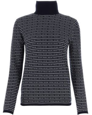 Prada Maglione in lana ricamata - Blu