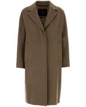 ATELIER Cappuccino Cashmere Ardenne Coat - Multicolour