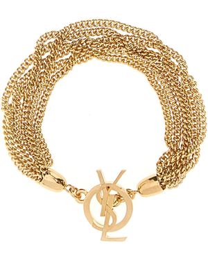 Saint Laurent Bracciale in metallo oro - Metallizzato
