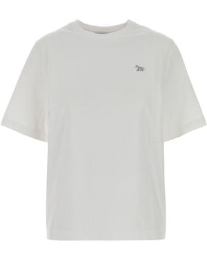 Maison Kitsuné T-shirt in cotone bianco