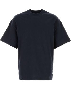 Jil Sander Midnight Blue Cotton T-shirt