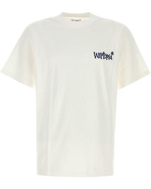 Carhartt White Cotton S/s Wiptopia Script T-shirt