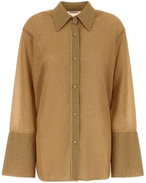 Oséree Camicia in nylon oro - Neutro