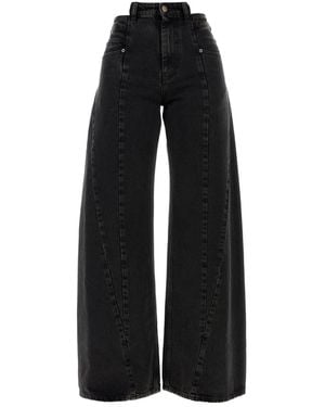 Maison Margiela Denim Wide-Leg Jeans - Black