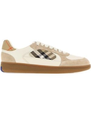 Burberry Multicolor Terrace Sneakers - White