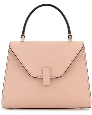 Valextra Pastel Pink Leather Mini Iside Handbag