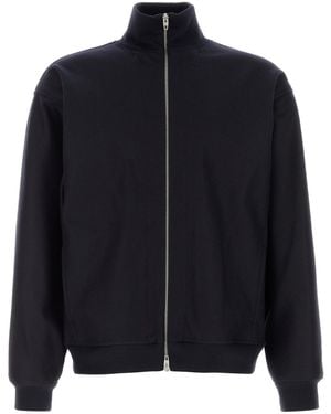 Jil Sander Midnight Blue Wool Jacket - Black