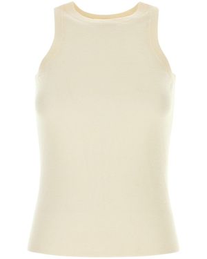 Co. Ivory Cashmere Tank Top - Natural