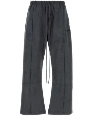 Fear Of God Charcoal Velvet joggers - Black