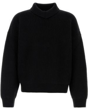 Bottega Veneta Maglione in misto lana nera - Nero