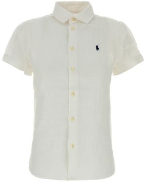 Polo Ralph Lauren White Linen Shirt