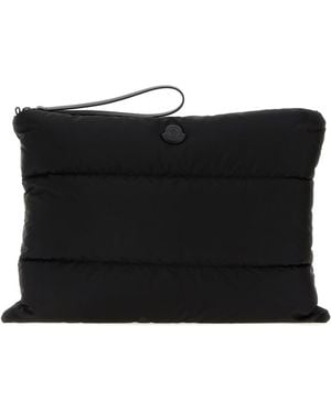 Moncler Black Nylon Caradoc Laptop Case