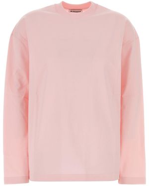 Jil Sander T-Shirt Cn Ls Pnt - Pink