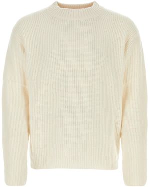LeKasha Maglione in cashmere avorio - Bianco