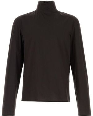 Gucci Camicia in popeline stretch testa di moro - Nero
