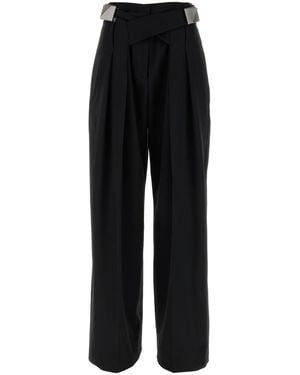 The Attico Gabardine Pant - Black