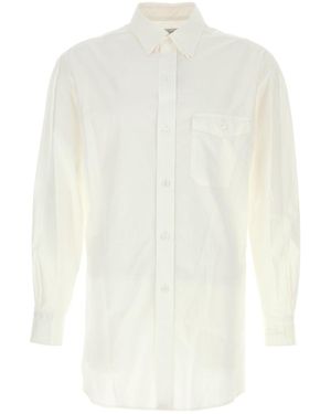 Yohji Yamamoto Camicia in cotone bianco