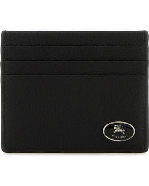 Burberry Black Leather Cotswolds Cardholder