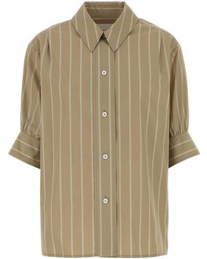 Jil Sander Embroidered Poplin Shirt - Natural
