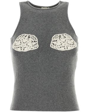 Magda Butrym Sleeveless Tops - Grey