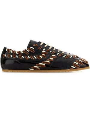 Dries Van Noten Sneakers in pelle nera - Nero