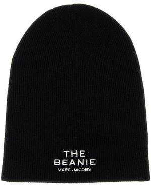Marc Jacobs Black Wool Blend The Beanie Beanie Hat
