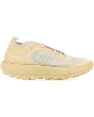 Satisfy Two-tone Canvas Therocker Sneakers - Natural