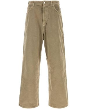 1989 STUDIO Army Green Denim Chicago Jeans - Natural