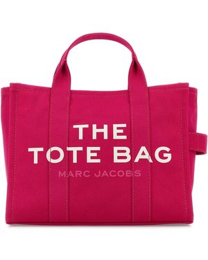 Marc Jacobs Fuchsia Canvas Medium The Tote Bag Handbag - Pink