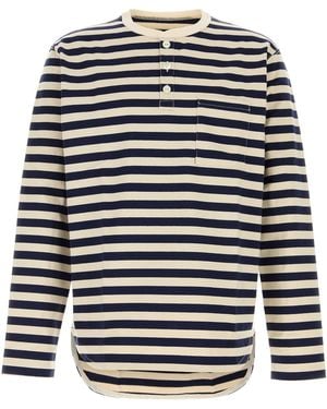 Junya Watanabe Stripes T-Shirt - Blue