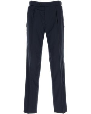 Brioni Midnight Blue Stretch Wool Pant