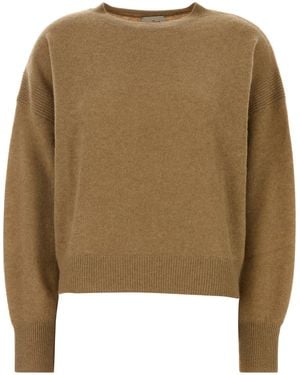 LeKasha Biscuit Cashmere Modena Jumper - Natural