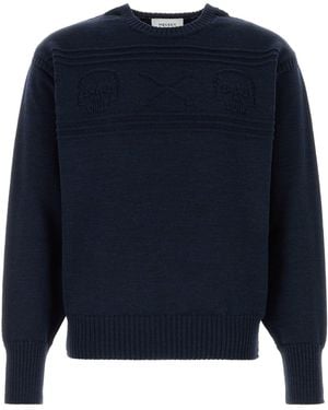 McQueen Navy Blue Wool Jumper