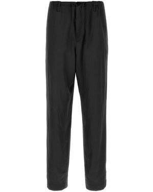 Dries Van Noten Satin Penny Pant - Black