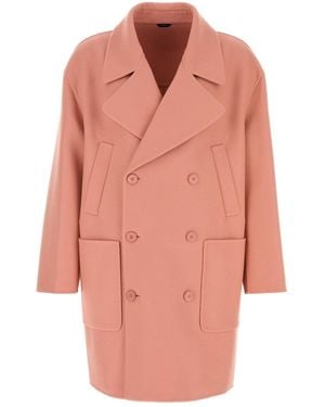 Fendi Cappotto in lana rosa