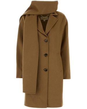 MICHAEL Michael Kors Camel Wool Blend Coat - Natural