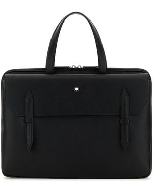 Montblanc Ventiquattrore in pelle nera - Nero