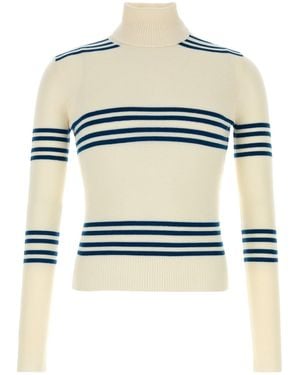 Prada Maglione in lana ricamata - Bianco