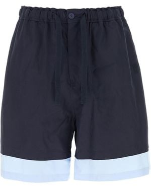 Loewe Bermuda in popeline blu scuro