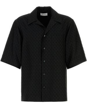 McQueen Skull Jacquard Shirt For - Black