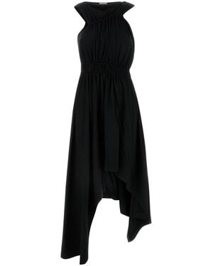 McQueen Asymmetric Dress - Black