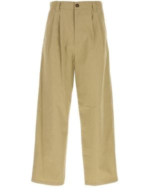 A.P.C. Khaki Cotton Ricky Pant - Natural
