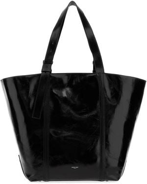 Golden Goose Glossy Leather Tote Bag - Black