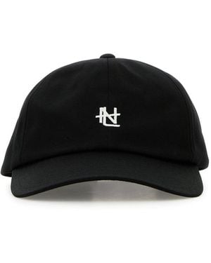 Nanamica Cappello da baseball in misto cotone nero