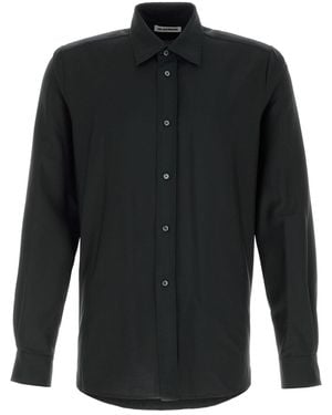 Jil Sander Black Wool Blend Shirt
