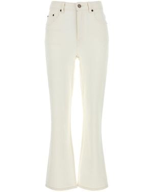 Tory Burch Stretch Denim Jeans - White