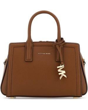 MICHAEL Michael Kors Camel Leather Laila Handbag - Brown