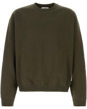 Jil Sander Cotton Sweatshirt - Green