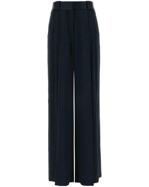 BLAZE Pantalone palazzo Novalis in raso nero