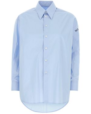 MM6 by Maison Margiela Light Blue Poplin Shirt